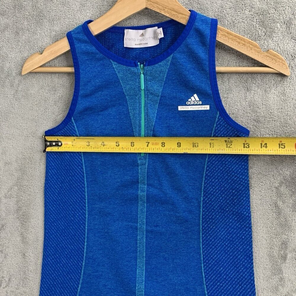 Adidas By Stella McCartney Shirt Womens XS Barricade Tank Top 1/4 Zip Athletic - Picture 3 of 9